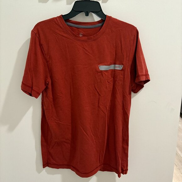 Rhone Men's Medium Short Sleeve Shirt Red - Picture 1 of 3